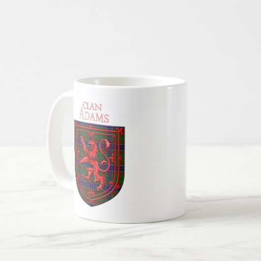 Mug Adam Tartan Scottish Plaid Lion Rampant (Devant gauche)