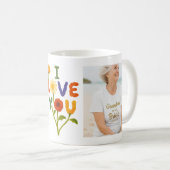 Mug Add 2 Photos - Simple Collage on both sides Coffee (Devant droit)