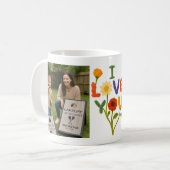 Mug Add 2 Photos - Simple Collage on both sides Coffee (Devant gauche)