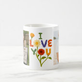 Mug Add 2 Photos - Simple Collage on both sides Coffee (Centre)