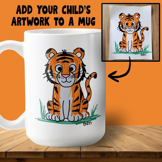 Mug Add Your Child's Artwork to a Coffee Cup