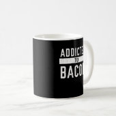 Mug Addicité À Bacon Funny Baco (Devant droit)