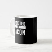 Mug Addicité À Bacon Funny Baco (Devant gauche)