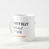 Mug Addicité À L'Halloween Du Café (Devant gauche)