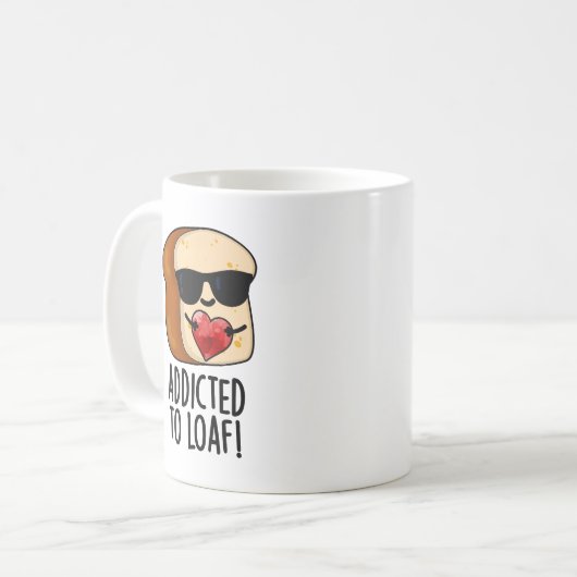 Mug Addicité À Pain Drôle Pain Pun (Devant gauche)