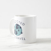 Mug Addicité Aux Voyages (Devant gauche)