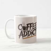 Mug addict au café | Drôle cadeau d'amant caféine
