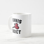 Mug Addict au tennis (Devant gauche)