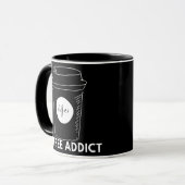 Mug Addict Café Cappuccino Espresso Latte Drinker (Devant gauche)
