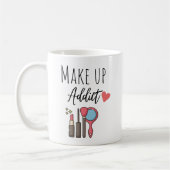 Mug Addict drôle de maquillage (Gauche)