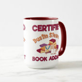 Mug Addict du livre de Dustin Stevens certifié (Devant droit)