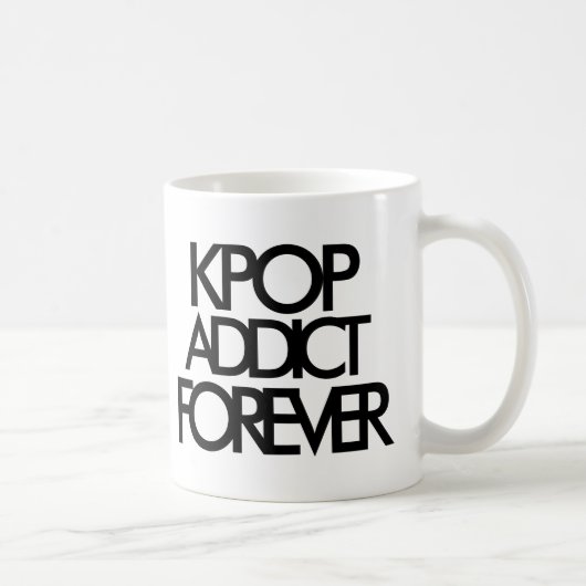 Mug Addict Kpop Forever | Cadeau du fan de musique (Droite)