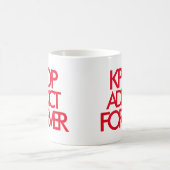 Mug Addict Kpop Forever | Music Fan Cadeau rouge (Centre)