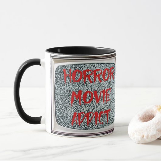 Mug Addictionnaire du film d'horreur (Avec donut)