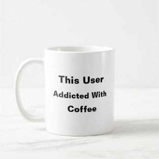 Mug Addictions au café Humour amusant