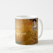 Mug Adele, Lady in Gold de Gustav Klimt, Monogrammé (Devant droit)