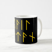 Mug Ader Futhark Hail Satan (Devant droit)