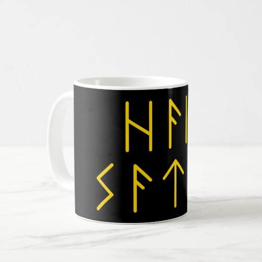 Mug Ader Futhark Hail Satan (Devant gauche)