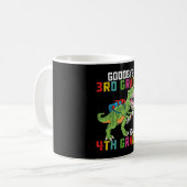 Mug Adieu 3e année Bonjour 4e année T Rex Dinosaur (Devant gauche)