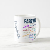 Mug Adieu adieu départ (Devant droit)
