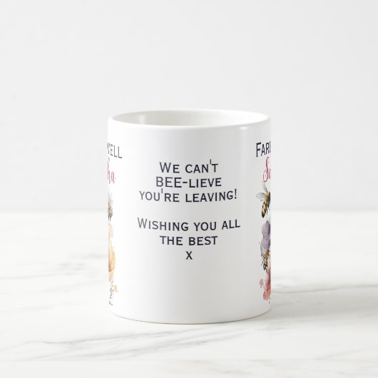 Mug Adieu adieu quitter Floral Bee (Centre)