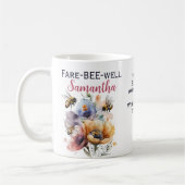 Mug Adieu adieu quitter Floral Bee (Gauche)