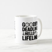 Mug Adieu Délais Bonjour Boug Lifelines - Retraite (Devant droit)