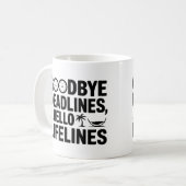 Mug Adieu Délais Bonjour Boug Lifelines - Retraite (Devant gauche)