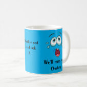 Mug Adieu drôle, tu vas nous manquer (Devant droit)