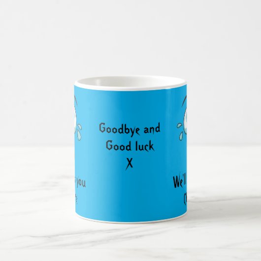 Mug Adieu drôle, tu vas nous manquer (Centre)
