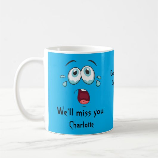 Mug Adieu drôle, tu vas nous manquer (Gauche)