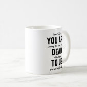 Mug adieu du collègue, retraite, adieu du collègue, (Devant droit)