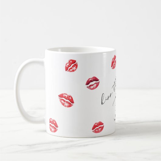 Mug Adieu enterrement de vie de jeune fille Kiss the M (Gauche)