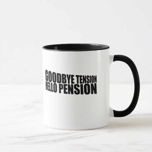 Mug Adieu tension bonjour pension (Droite)