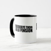Mug Adieu tension bonjour pension (Devant gauche)