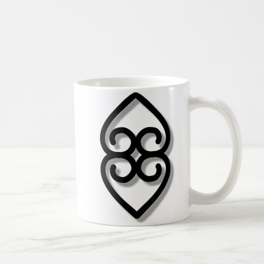 Mug Adinkra - earth-BW (Droite)