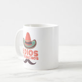 Mug Adios Bitchachos Chapeau Rétro Cinco De Mayo (Devant gauche)