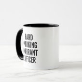 Mug Adjudant de travail acharné (Devant gauche)