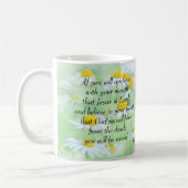 Mug Admettez que Jésus est seigneur - 10:9 de Romains (Gauche)