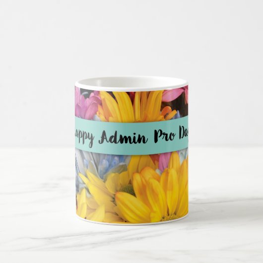 Mug Admin Pro Day Merci Gerbera Daisies (Centre)