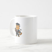 Mug Administration des Affaires Diplômé Chat Drôle (Devant gauche)