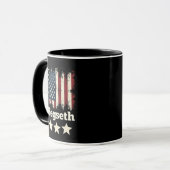 Mug Administration Hegseth Trump Drapeau américain (Devant gauche)