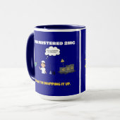 Mug Administré 2mg. Maintenant, je fais le ménage. (Devant gauche)