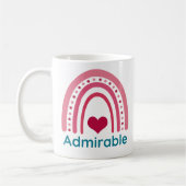 Mug Admirable Viva Magenta Boho Arc-en-ciel (Gauche)