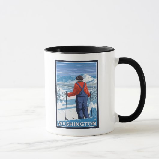 Mug Admirant skieur - Washington (Droite)
