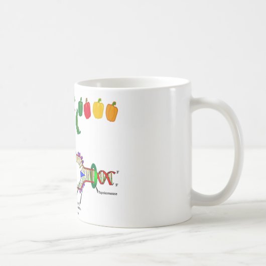 Mug ADN de végétarien (humour végétarien d'attitude) (Droite)