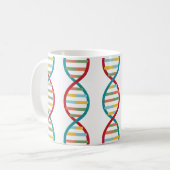 Mug ​ ADN ​ Mid Century Moderne Biologie STEM Blancs (Devant gauche)