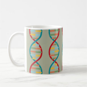Mug ​ ADN ​ milieu du siècle Moderne Biologie STEM Gri