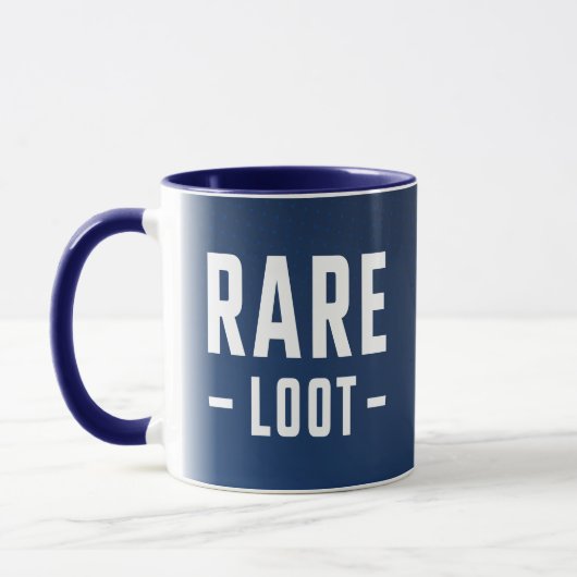 Mug Ado Garçon Gamer Rare Loot Dark Blue Slogan (Gauche)