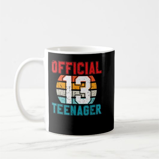 Mug Adolescent OFFICIEL Cadeaux de 13 ans 13e annivers (Gauche)